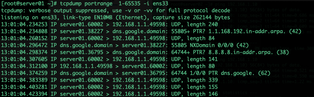 Tcpdump使用