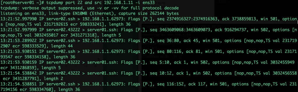 Tcpdump使用