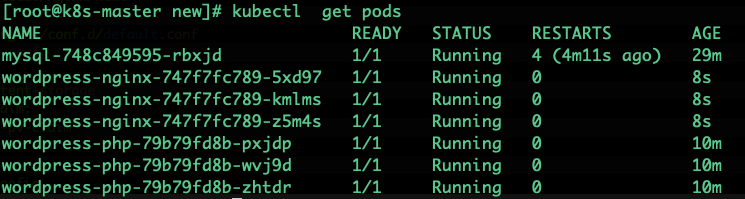 Kubernetes基于LNMP搭建wordpress