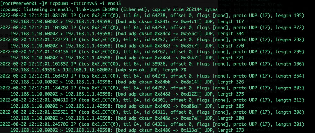 Tcpdump使用