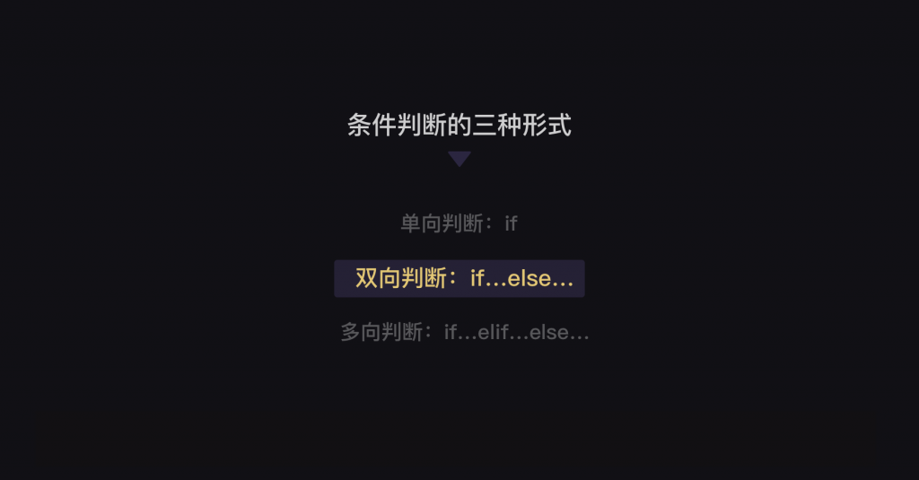 3 条件判断与条件嵌套