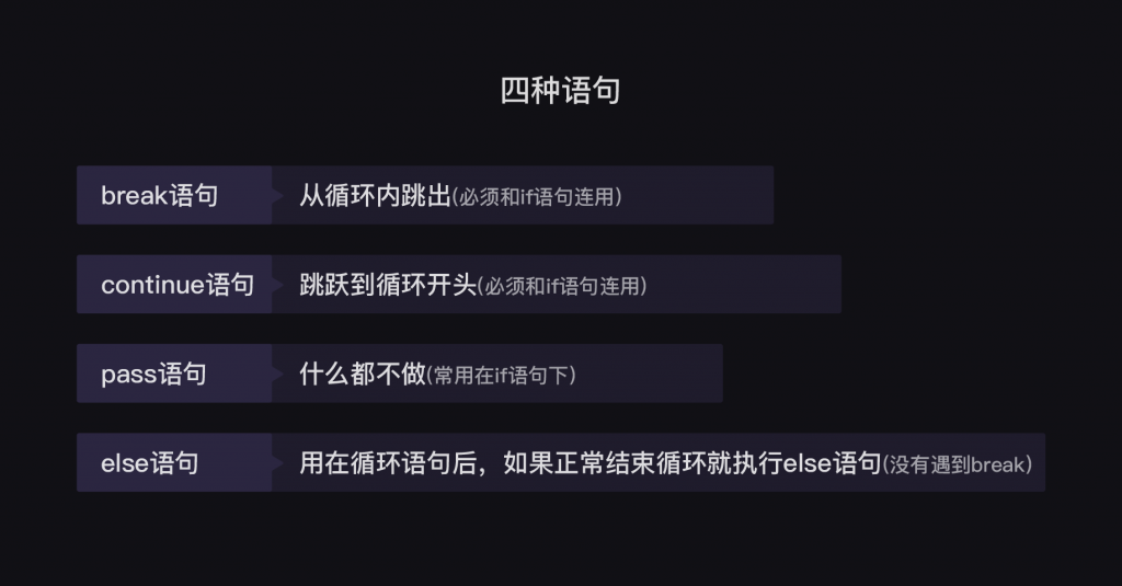 7 布尔值和四种语句