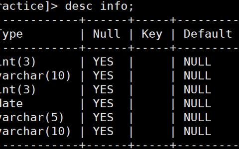 2 MYSQL SQL练习题