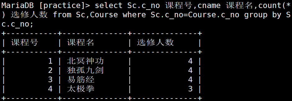 2 MYSQL SQL练习题