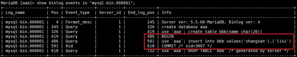 4 mysql日志