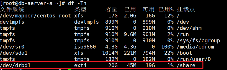 NFS+heartbeat+DRBD高可用集群