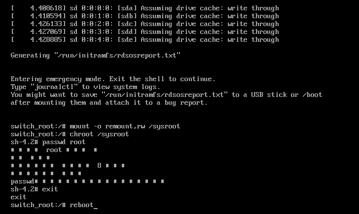 Linux系统启动流程与密码修改