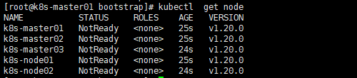 k8s二进制高可用集群部署（version 1.20）